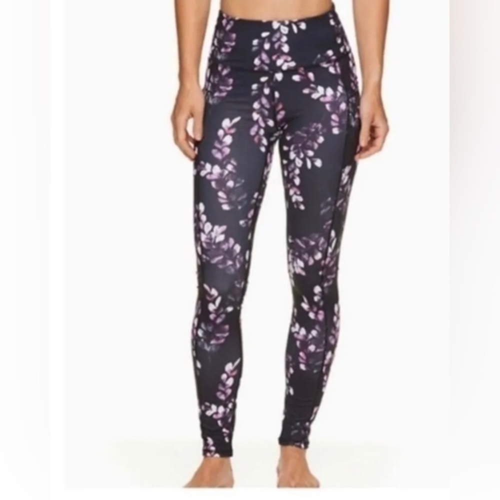 NWT Gaiam OM High Rise Pocket Yoga Legging Savannah size XS $54 Athletic